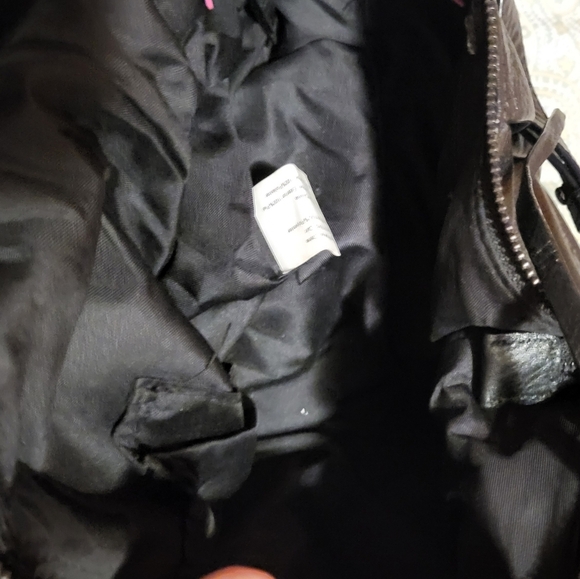 Elliott Lucca Black Woven Leather Slouchy Shoulder Handbag - Picture 10 of 11